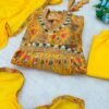 Presenting New Special Party Wear Aliya Cut Dresses Dupatta With Pant - Image 2