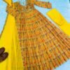 Presenting New Special Party Wear Aliya Cut Dresses Dupatta With Pant - Image 4