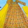 Presenting New Special Party Wear Aliya Cut Dresses Dupatta With Pant - Image 7