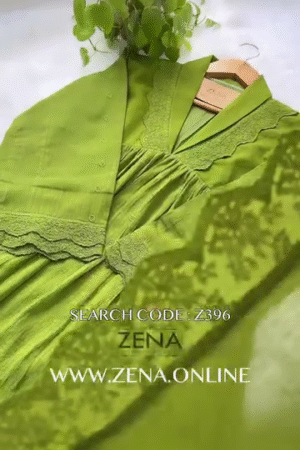 Women's Embroidered Sequence Green Silk Blend Kurta with Pant and Dupatta