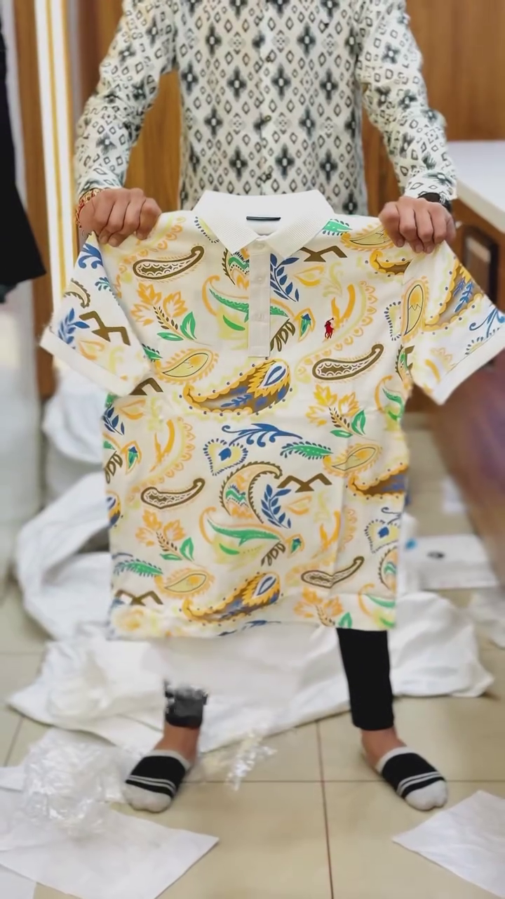 Printed Cotton Polo Men's T-Shirt - Image 8