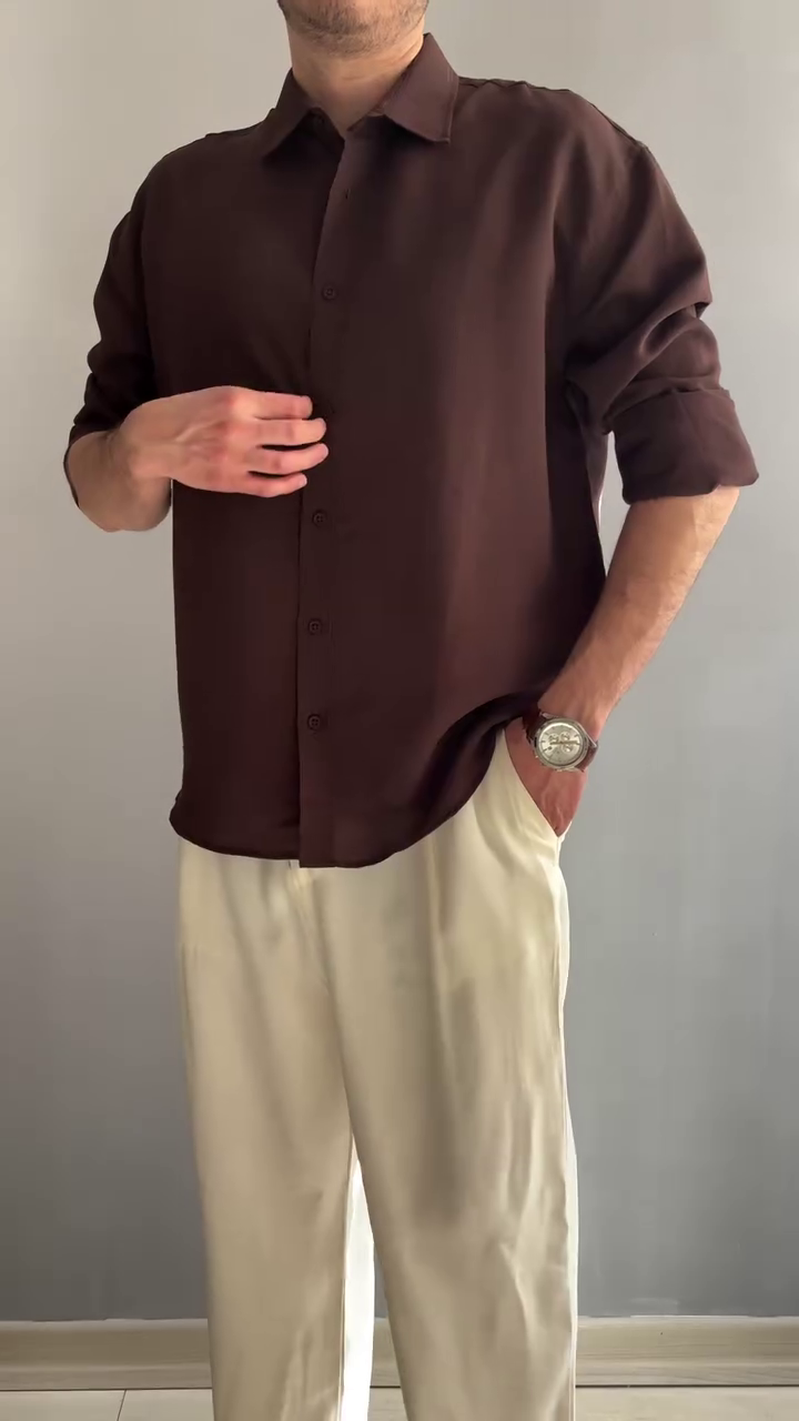 Men Classic Slim Fit Casual Shirt - Image 6