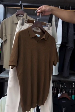 Men Polo Collar T-shirt
