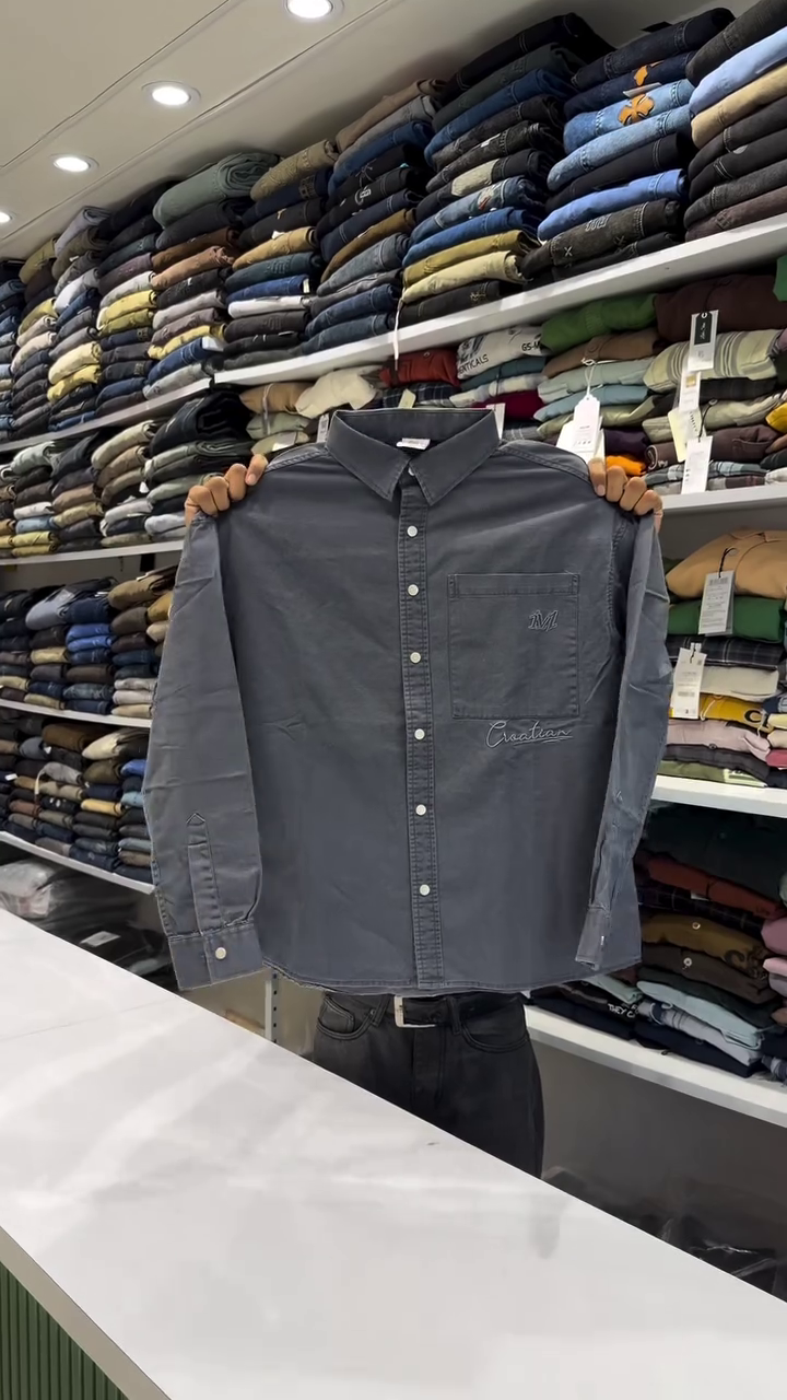 Oxford Weave Button-Down Collar Casual Shirt - Image 4