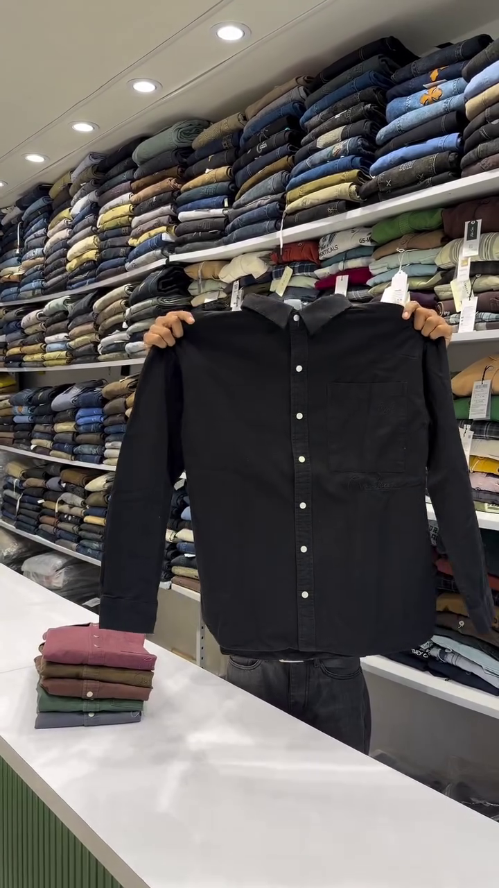 Oxford Weave Button-Down Collar Casual Shirt - Image 3
