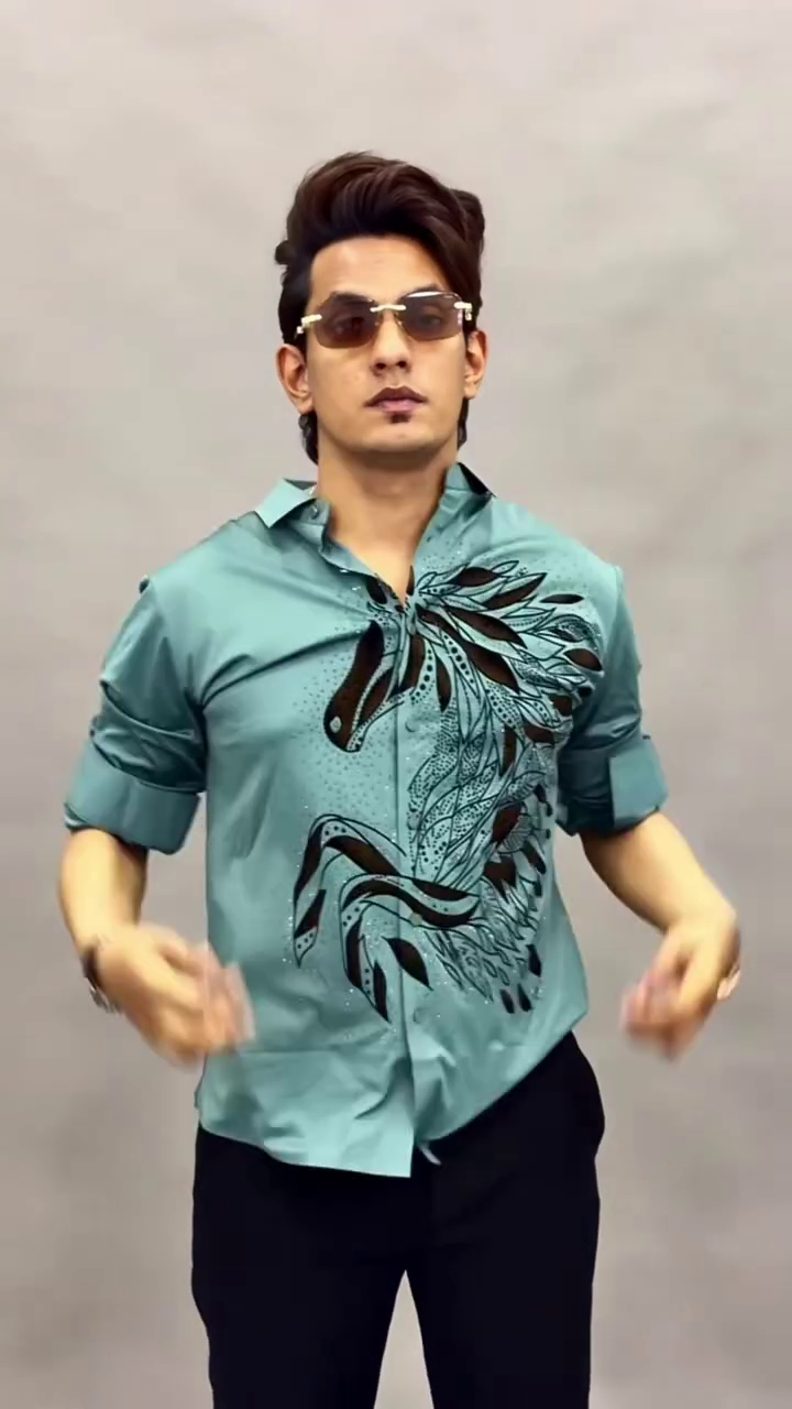 Men Floral Embroidery Casual Shirt - Image 5