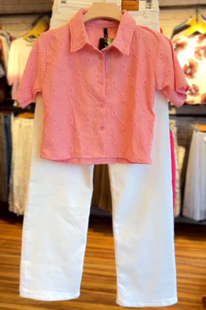 Women Cotton Embroidered Tops
