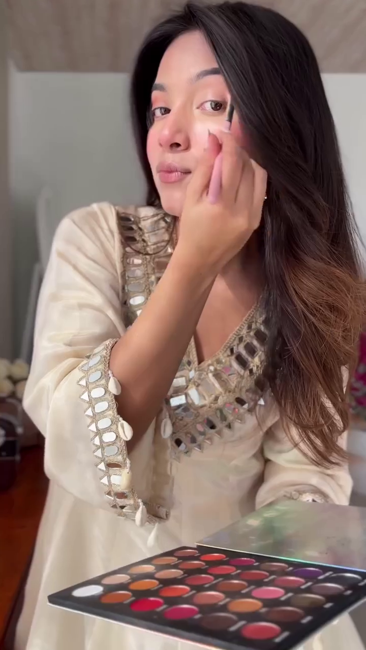 Women Embroidered Regular Mirror Work Kurta with Sharara & With Dupatta - Image 7