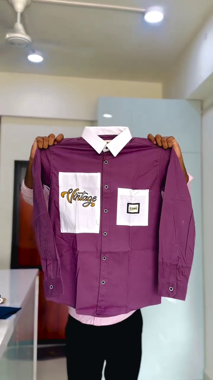 Regular Fit Birds Embroidered Shirt - Image 3