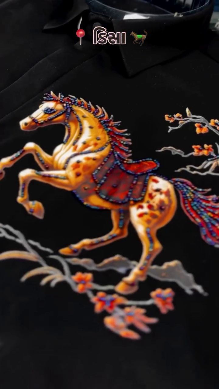 Regular Fit Birds Embroidered Shirt - Image 5