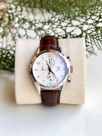 Tagheuer Chronograph Brown Belt Men's Watch
