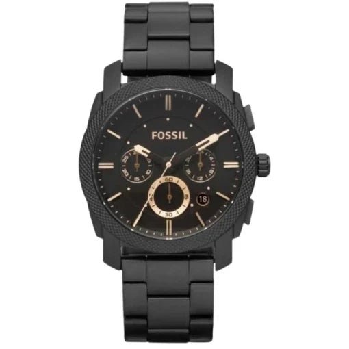 Fossil Men's Black Stainless Steel Band Chronograph Watch - Image 2