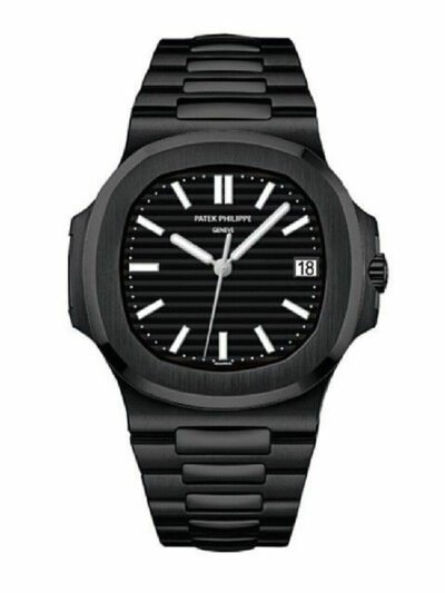 Patek Philippe Black Dial Metal Belt Men's Watch