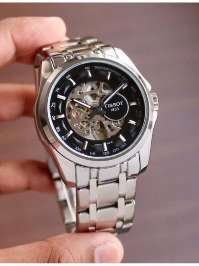 Tissot Tachymeter Silver Metal Belt Chronograph Men's Watch