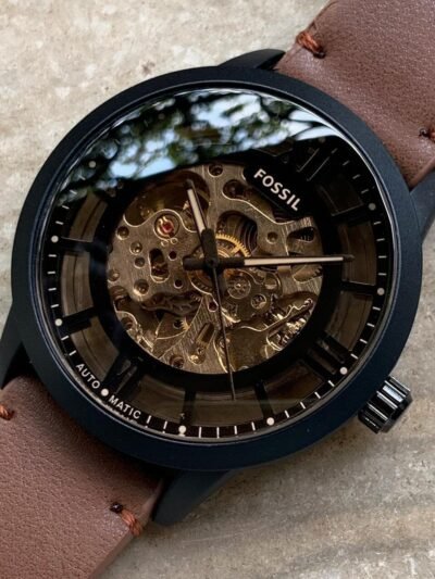 Royal Fossil Automatic Leather Belt Men's Watch