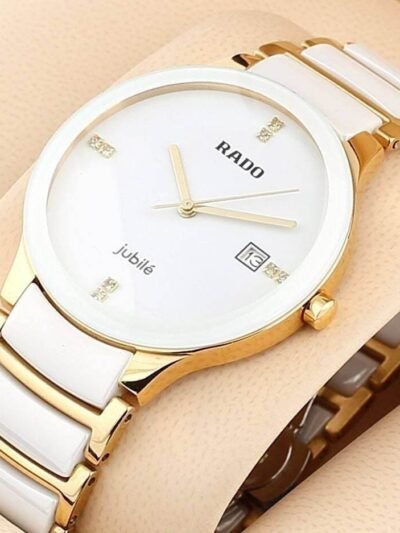 Rado watch for men White dial dual tone