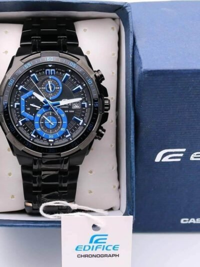Edifice Premium Chronograph Black And Blue Men's Watch