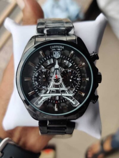 Marvellous Tag Heuer Carrera Black Dial Magnet Belt Men's Watch