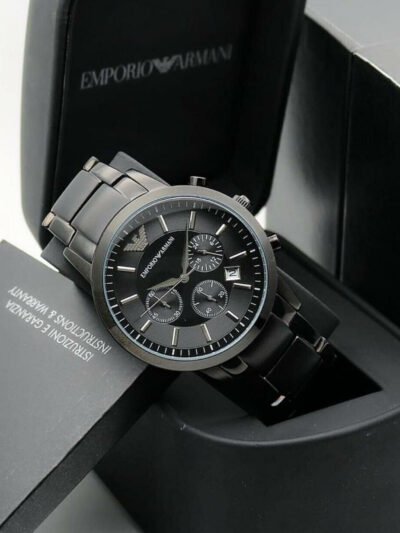 Dynamic Armani Round Dial Quartz Analog Watch For Men