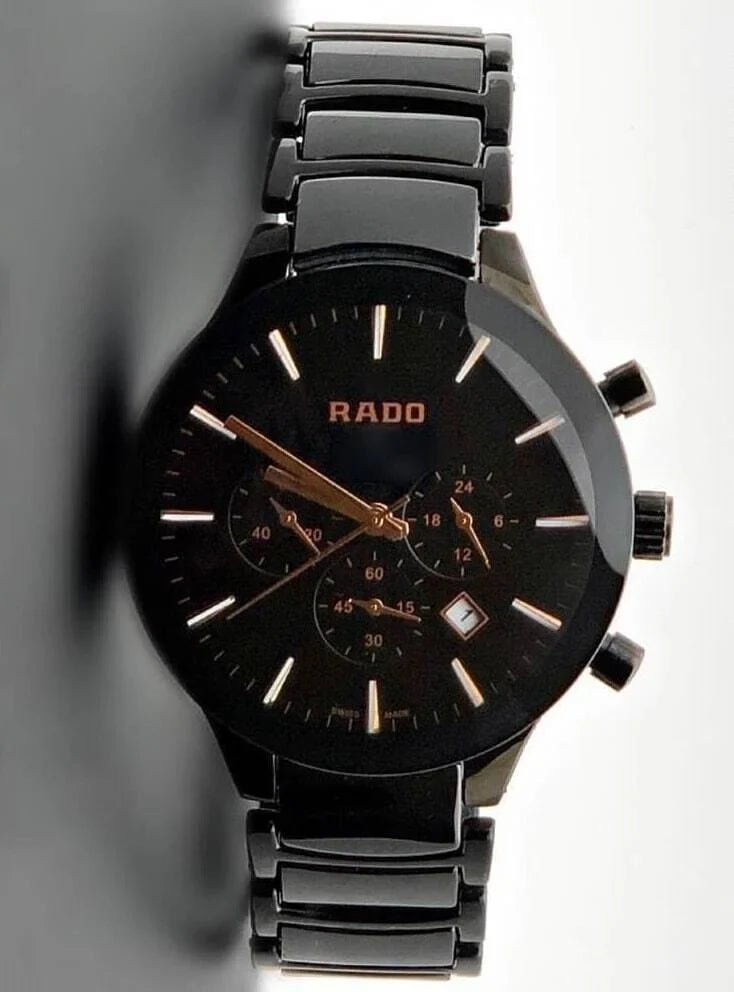 Rado Centrix Men Gold Dial Chronograph Quartz Watch - Image 2