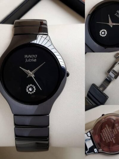 Rado Mens Stylish Chain Watch In Black