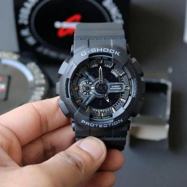 Casio G-Shock Full Black Rubber Strap Men's Watch - Image 7