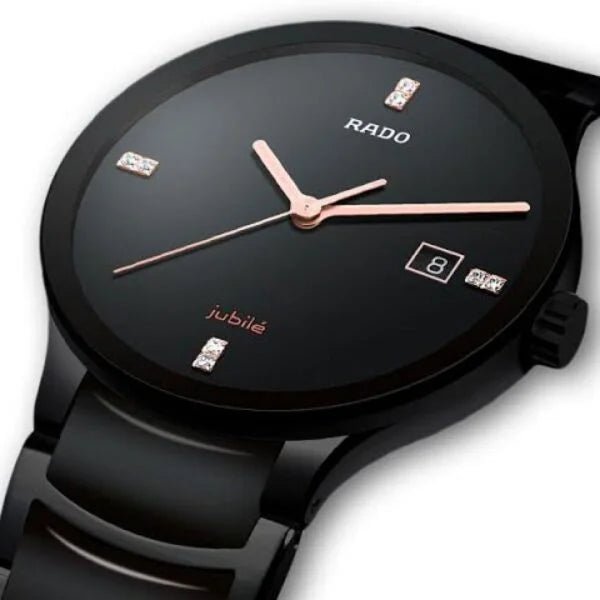 Classy Black With Gold Dial Rado Watch - Image 2