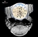 Trendy Fashionable Tagheuer Silver Metal Belt Chronograph Men's Watch