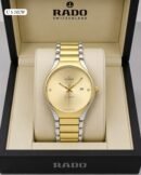Round Luxury Premium Rado Silver & Gold Jubile Watch