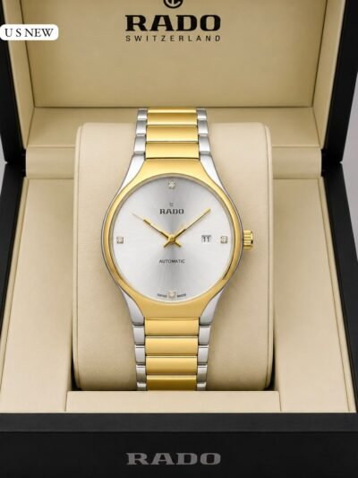 Round Luxury Premium Rado Gold & Silver Jubile Watch