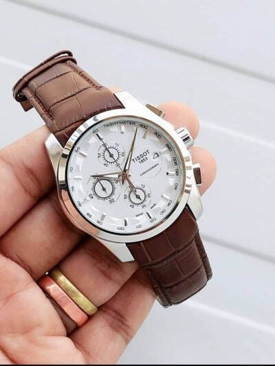 Tissot Multi Functional Chronograph Silver Bezel Watch For Men