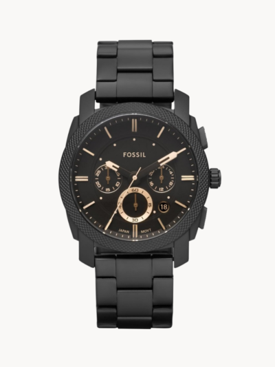 Fossil Black Metal Belt Watch For Men