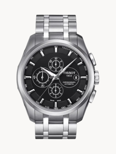 Tissot Silver Metal Belt Chronograph Automatic Men's Watch