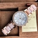 Michael Kors Chronograph Rose Gold Watch With Two Tone Pink and Rose Gold Stainless Steel Belt