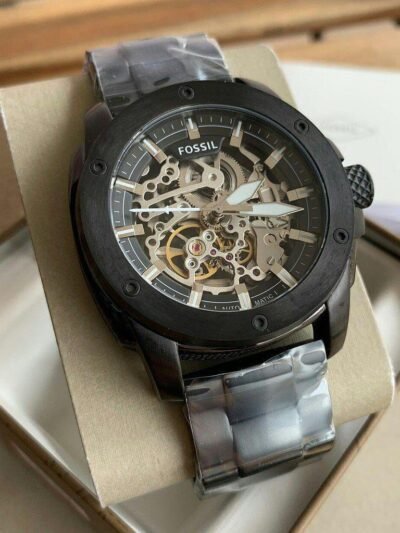 Fossil Skeleton ME3080 Black Chronograph Automatic Men's Watch