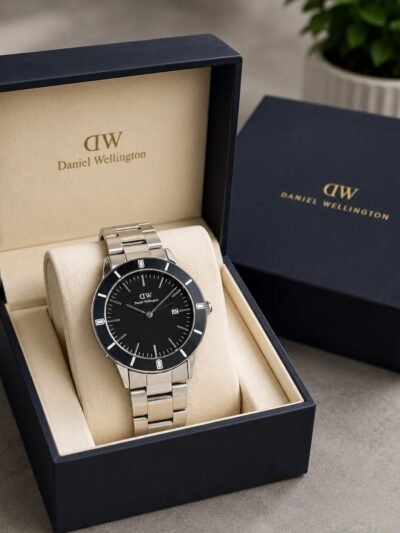 Daniel Wellington Silver Belt Men's Watch