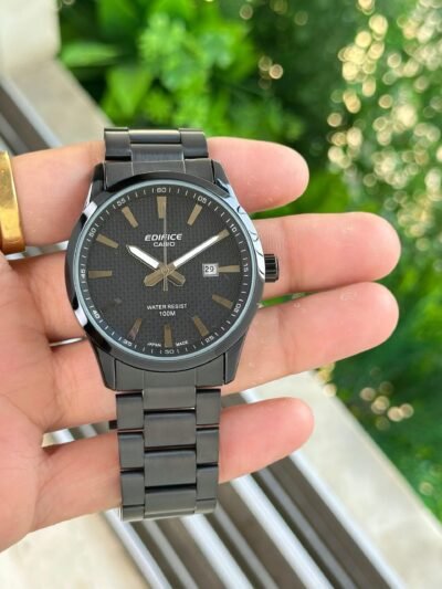 Casio Edifice EFV-100D-1AV Full Black Metal Men's Watch