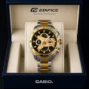 Casio Edifice Silver & Gold Metal Strap Men's Watch
