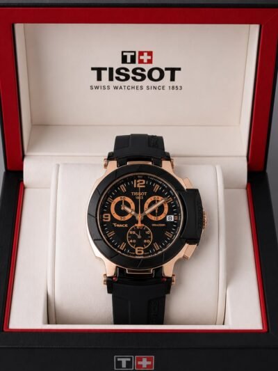 Tissot T-Race Men’s Rose Gold Bezel Chronograph Watch