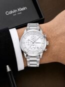 Calvin Klein Silver White Analog Watch