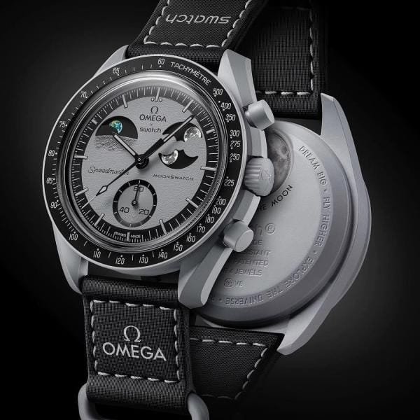 Omega Swatch Moon Grey Women's Watch - Image 3