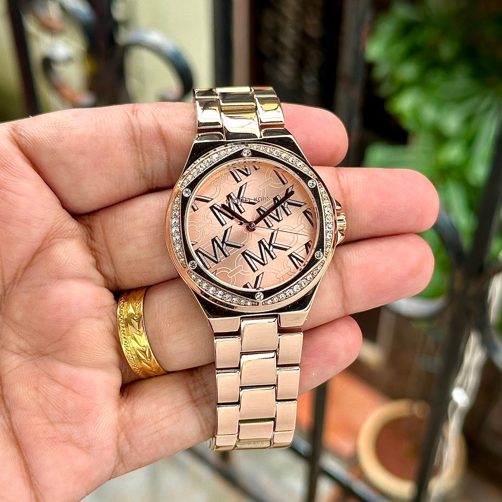 Michael Kors Embellished Dial Women's Analogue Watch - Image 3