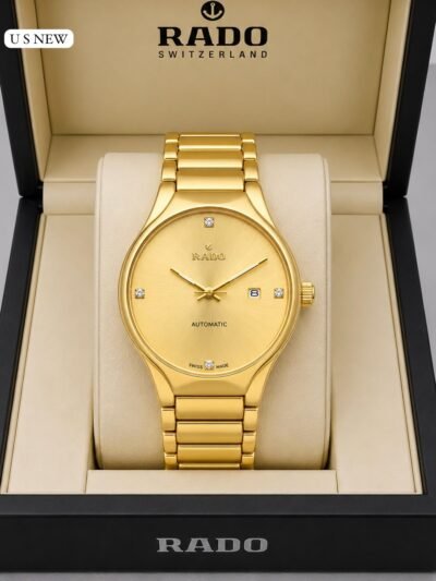 Round Luxury Premium Rado gold Jubile Watch
