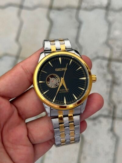Seiko Presage Automatic Movement Black Two Tone Men's Watch
