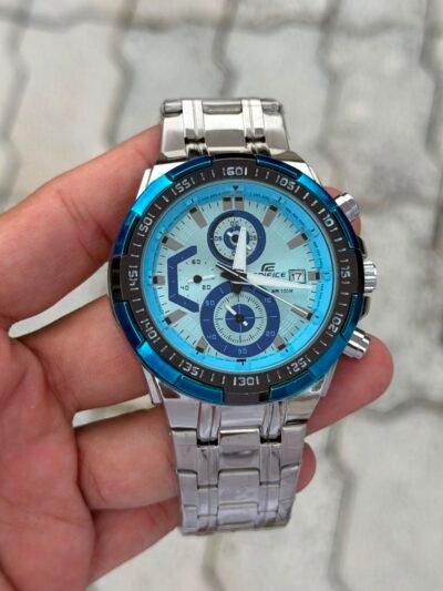 Edifice Premium Chronograph Silver Metal Belt Men's Watch