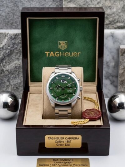 TAG Heuer Carrera Calibre 1887 Automatic Chronograph Green Dial Stainless Steel Watch