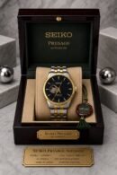 Seiko Presage Automatic Black Dial Two-Tone Stainless Steel Watch