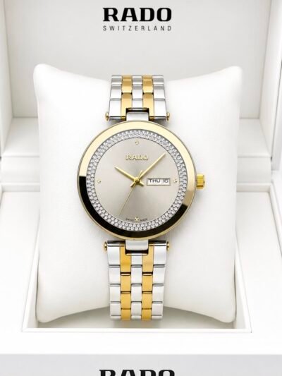 Rado Silver Dial Two-Tone Stainless Steel Analog Watch