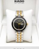 Rado Black Dial Two-Tone Stainless Steel Analog Watch