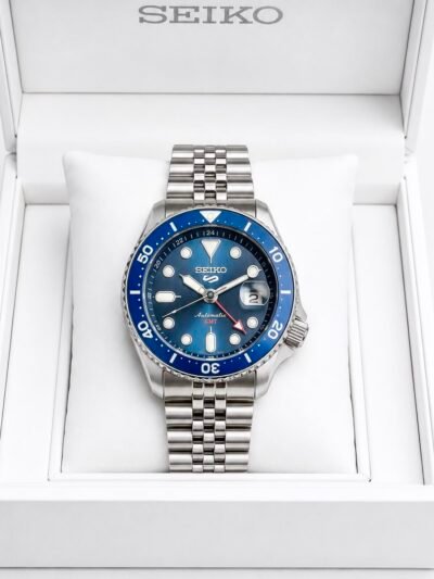 Seiko 5 Sports Blue Dial Stainless Steel Automatic Watch